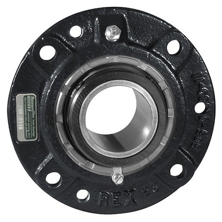 Rexnord Flange Block Bearing; 4 Bolt Round Flange Cartridge; 2-15/16 in. Bore; 7-1/2 in. Bolt Circle Dia. ZBR2215